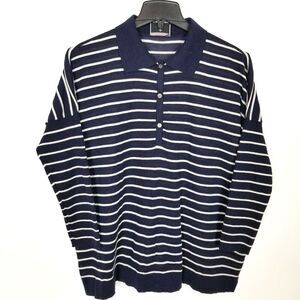 Tuckernuck Navy and White Striped Sweater